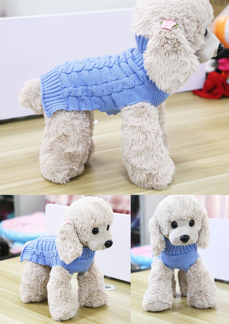 Cashmere Twisted Rope Pet Sweater