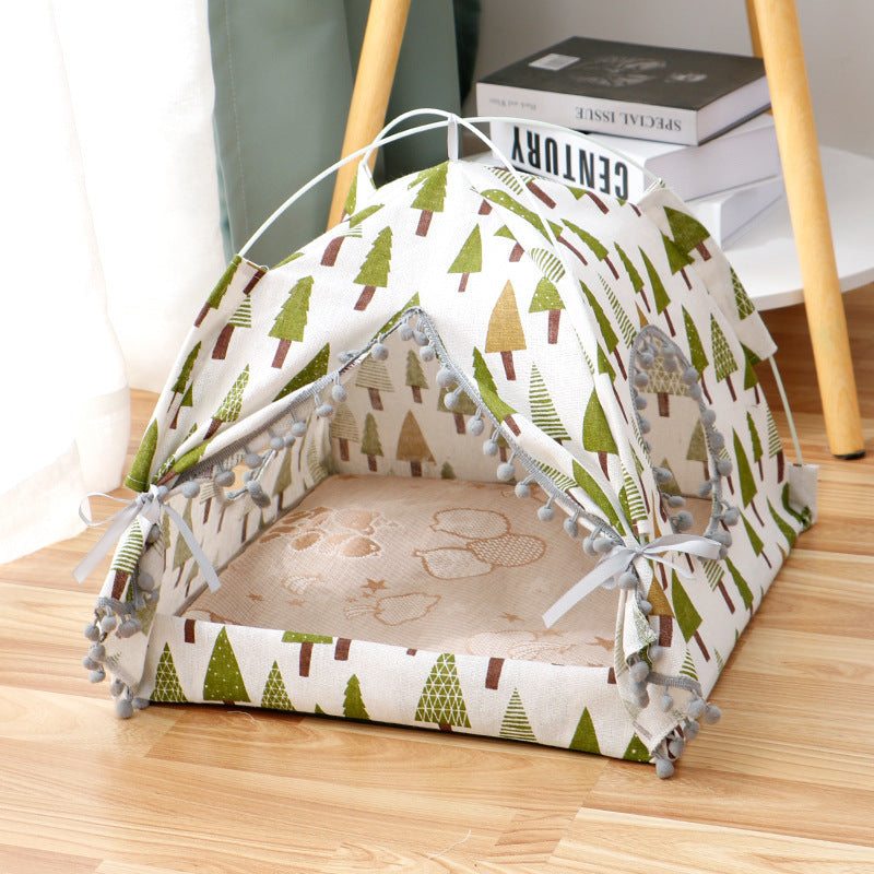 Cat Tent Cat House with enclosed design