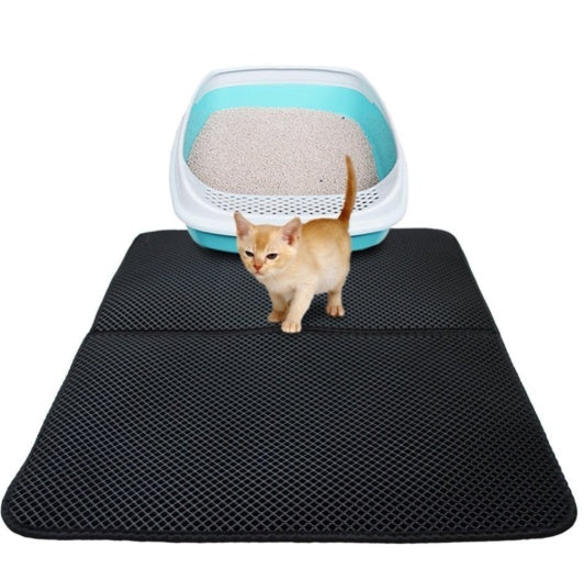 Waterproof Pet Cat Litter Mat with EVA double-layer design