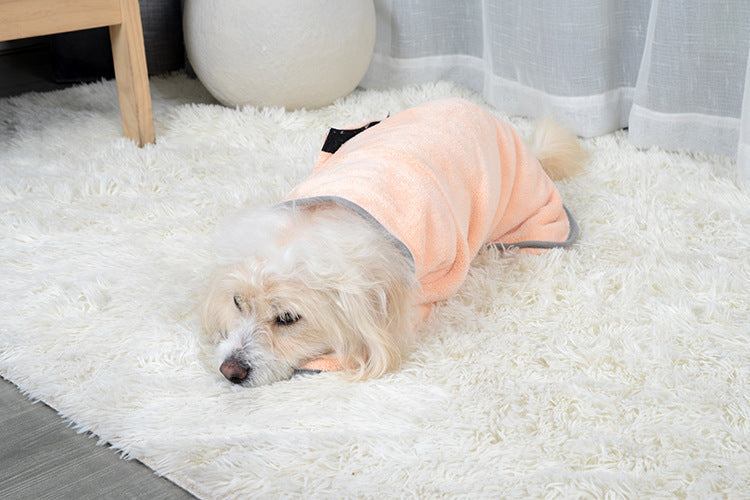 Quick-drying Pet Absorbent Towel Dog Bathrobe Pet Dog Bath Towel