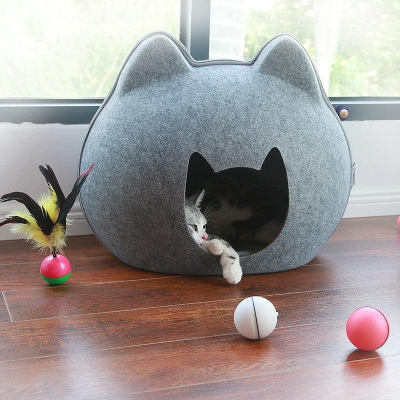 Cat Litter Enclosed Pet Cat House offers comfort and privacy