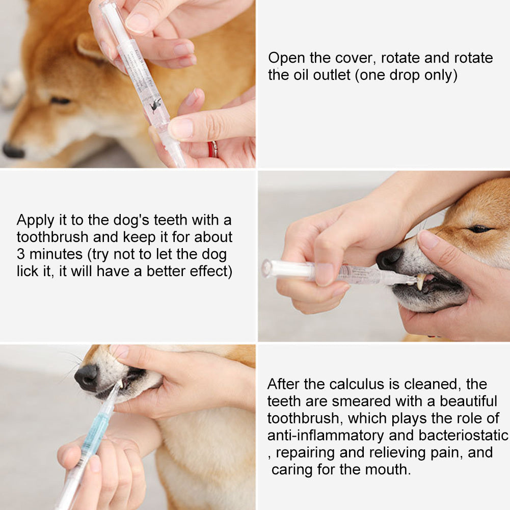 Dog Cat Teeth Cleaning Pen Kit