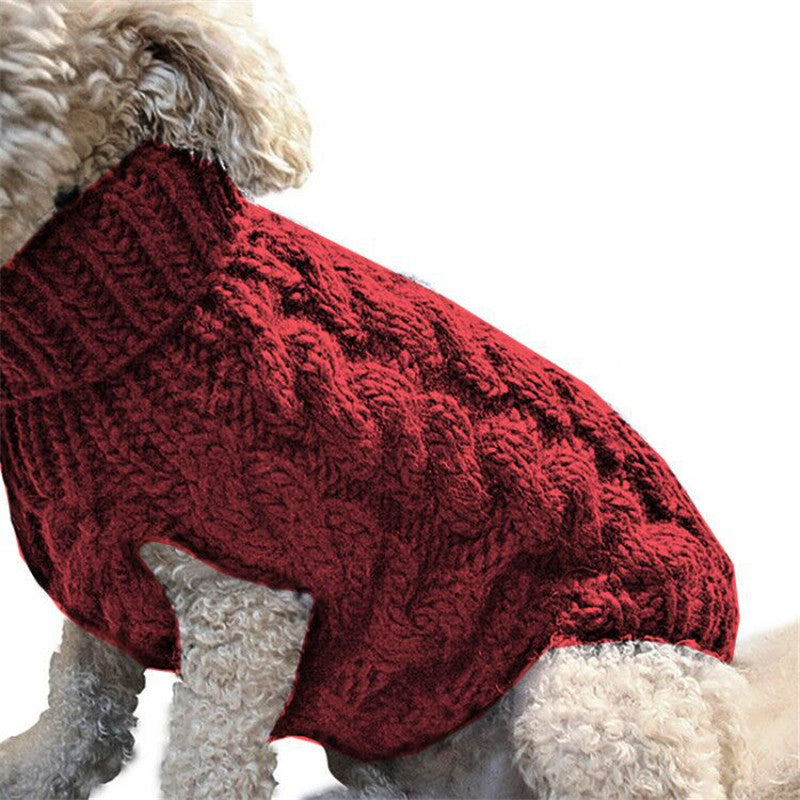 Pet Sweater Dog Clothes Pet Supplier Winter Warm Clothing