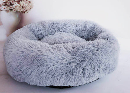 Small Dogs Round Plush Cat Litter Kennel Pet Nest Mat 