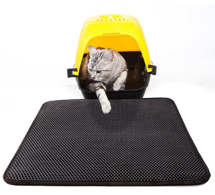 Waterproof Pet Cat Litter Mat with EVA double-layer design